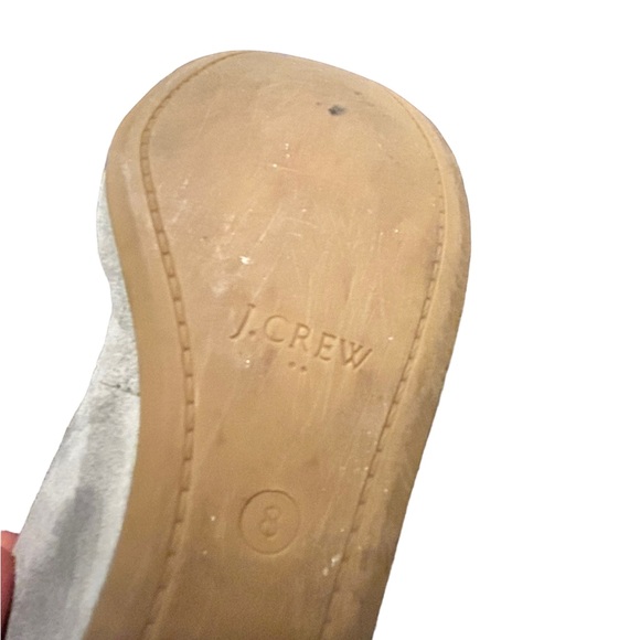 J. CREW Women's Soft Gray Suede Round Toe Ballet Flat Comfortable Shoes-Size 8 - Picture 13 of 14